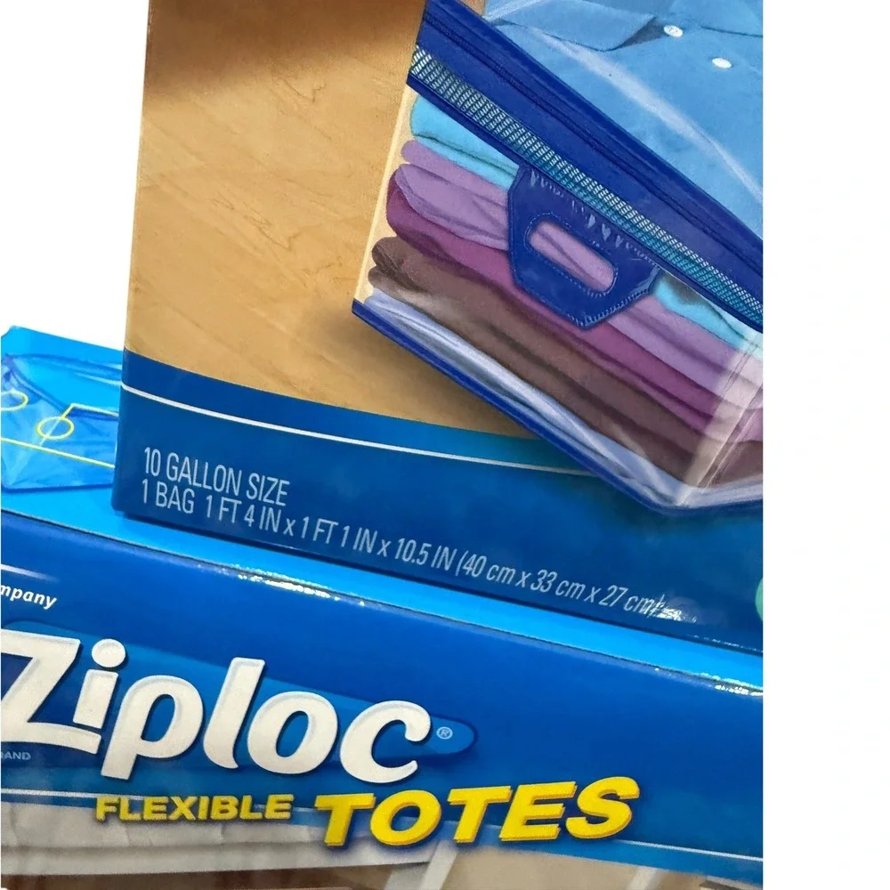 3‎ Boxes Ziploc XL Flexible Storage Totes 10 Gallon Extra Large Heavy Duty New